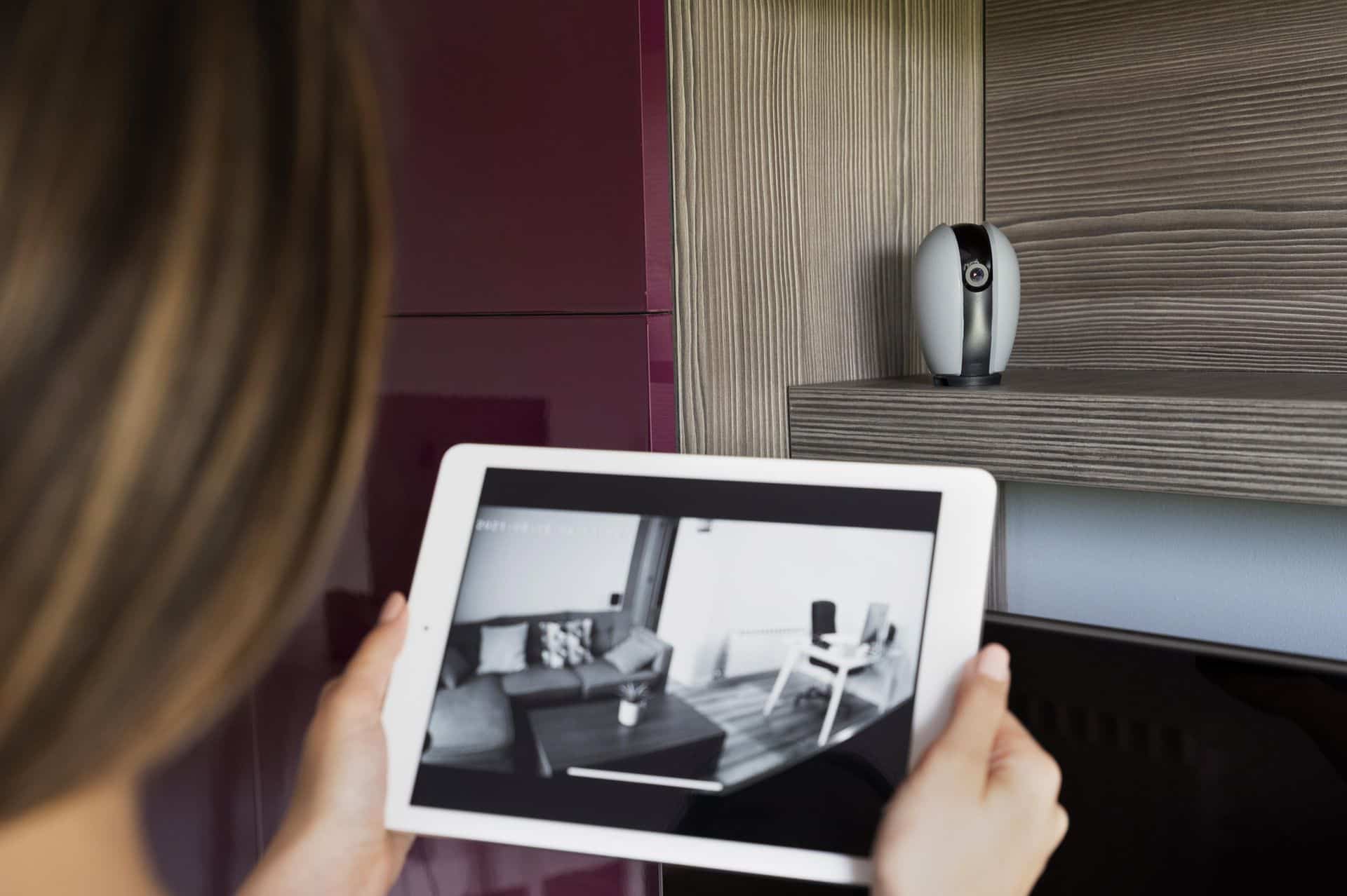 Home CCTV with monitor on iPad