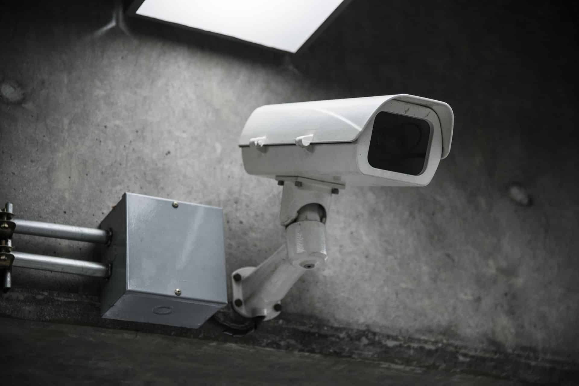 Wall mounted CCTV camera